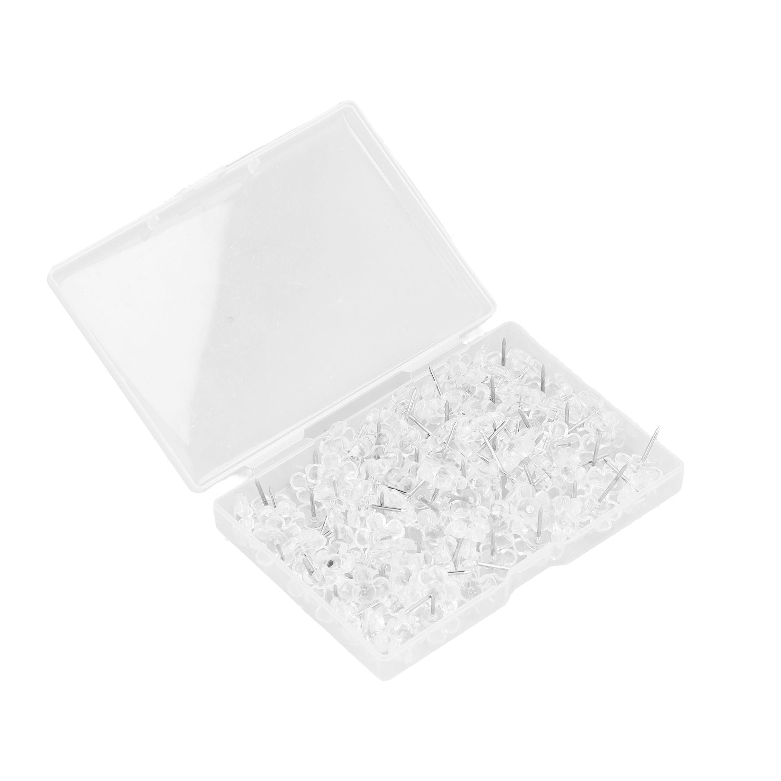 100 Pcs Corsage Pins Transparent White Plastic Flower Head Positioning Pins Corsage Pins Handicraft Decoration V1294-YM0523-3117220052211