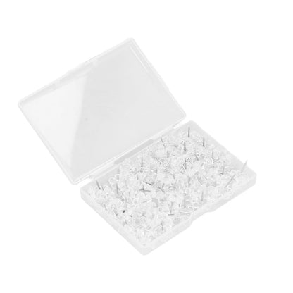 100 Pcs Corsage Pins Transparent White Plastic Flower Head Positioning Pins Corsage Pins Handicraft Decoration V1294-YM0523-3117220052211