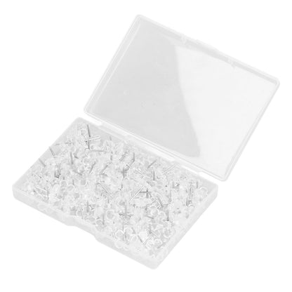 100 Pcs Corsage Pins Transparent White Plastic Flower Head Positioning Pins Corsage Pins Handicraft Decoration V1294-YM0523-3117220052211
