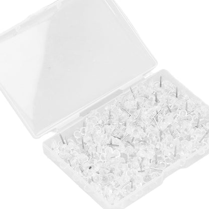 100 Pcs Corsage Pins Transparent White Plastic Flower Head Positioning Pins Corsage Pins Handicraft Decoration V1294-YM0523-3117220052211