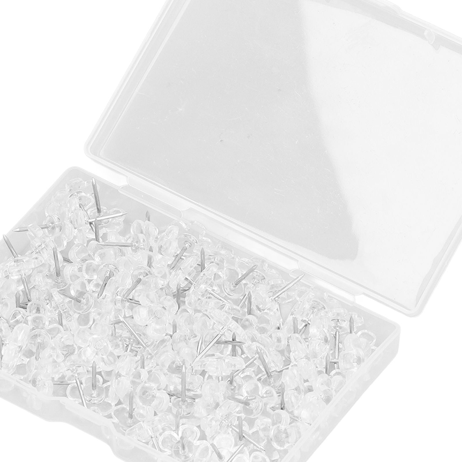 100 Pcs Corsage Pins Transparent White Plastic Flower Head Positioning Pins Corsage Pins Handicraft Decoration V1294-YM0523-3117220052211