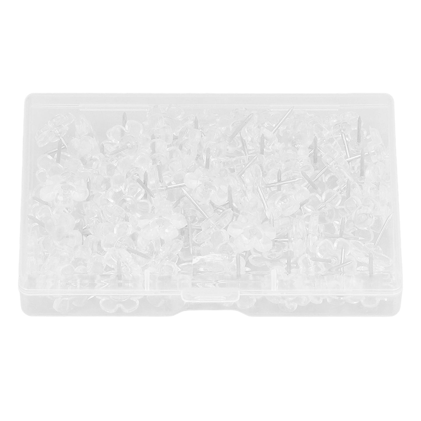 100 Pcs Corsage Pins Transparent White Plastic Flower Head Positioning Pins Corsage Pins Handicraft Decoration V1294-YM0523-3117220052211