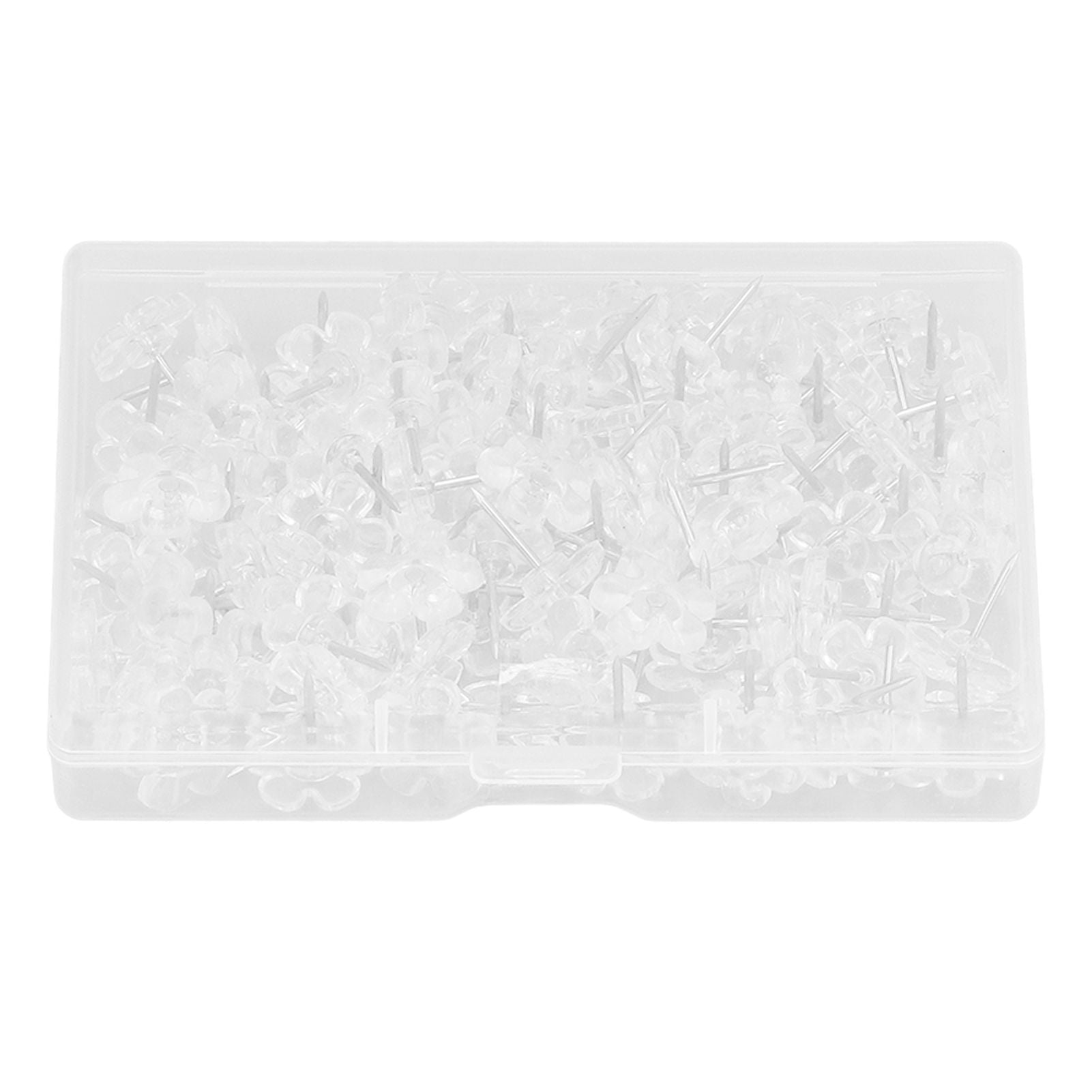100 Pcs Corsage Pins Transparent White Plastic Flower Head Positioning Pins Corsage Pins Handicraft Decoration V1294-YM0523-3117220052211