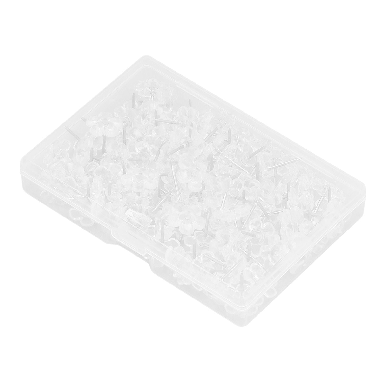 100 Pcs Corsage Pins Transparent White Plastic Flower Head Positioning Pins Corsage Pins Handicraft Decoration V1294-YM0523-3117220052211