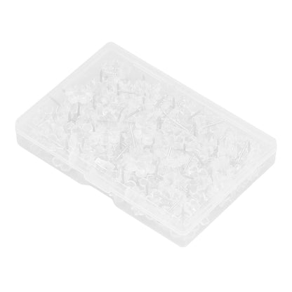 100 Pcs Corsage Pins Transparent White Plastic Flower Head Positioning Pins Corsage Pins Handicraft Decoration V1294-YM0523-3117220052211