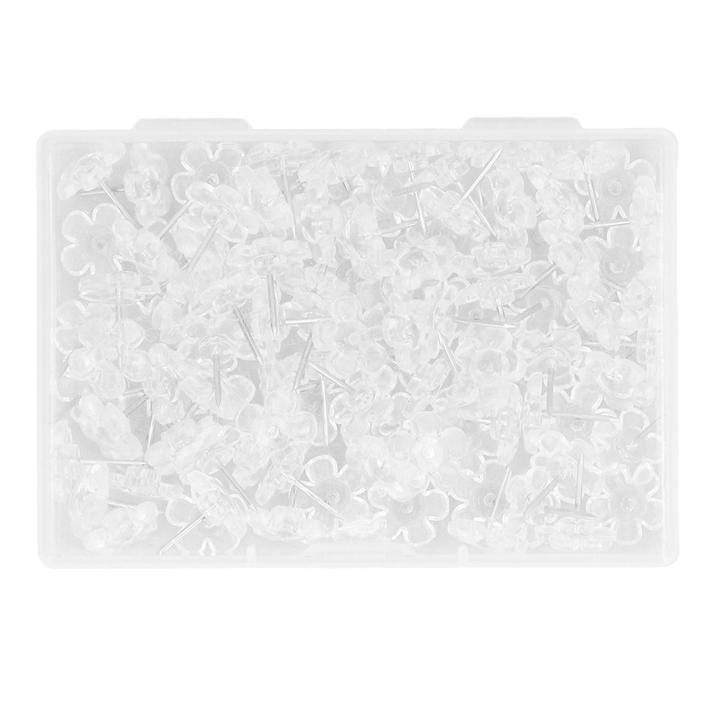 100 Pcs Corsage Pins Transparent White Plastic Flower Head Positioning Pins Corsage Pins Handicraft Decoration V1294-YM0523-3117220052211