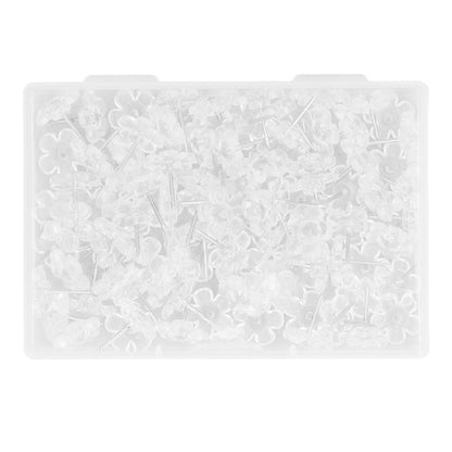 100 Pcs Corsage Pins Transparent White Plastic Flower Head Positioning Pins Corsage Pins Handicraft Decoration V1294-YM0523-3117220052211