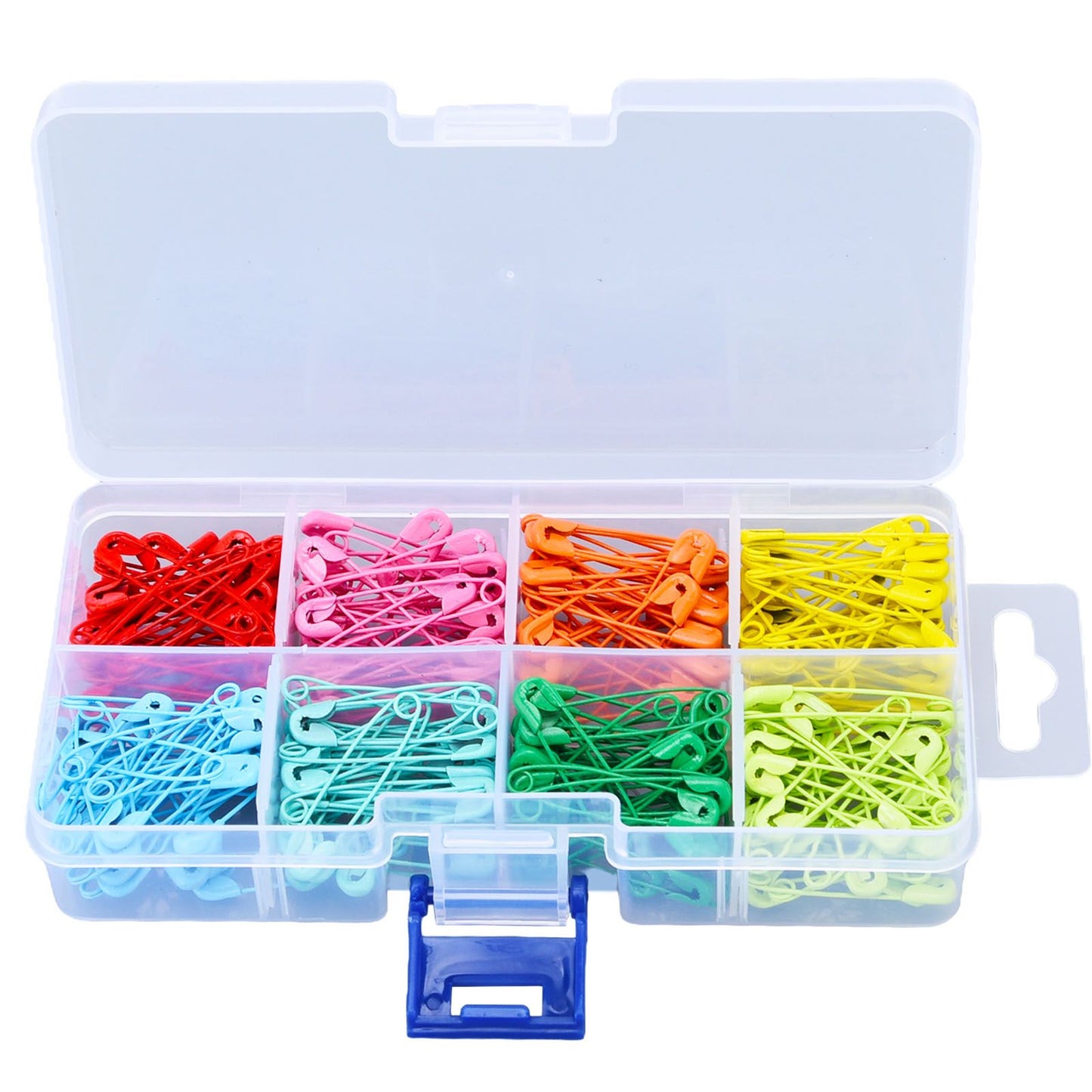 240Pcs Colorful Safety Pins 32mm Stainless Steel Safety Pins Mini DIY Sewing Quilting Tools V1294-YM0523-3117220052511