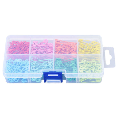 240Pcs Colorful Safety Pins 32mm Stainless Steel Safety Pins Mini DIY Sewing Quilting Tools V1294-YM0523-3117220052511