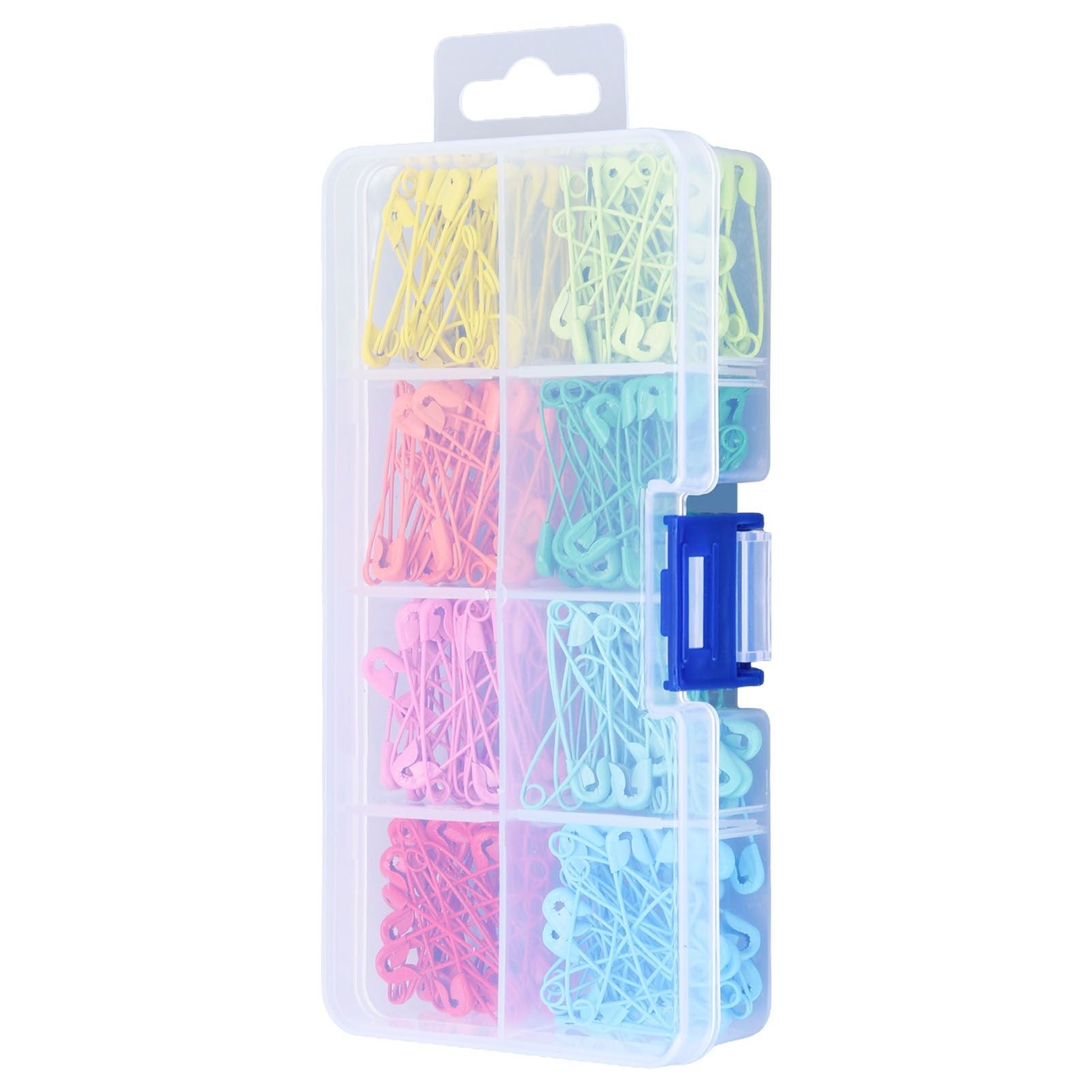 240Pcs Colorful Safety Pins 32mm Stainless Steel Safety Pins Mini DIY Sewing Quilting Tools V1294-YM0523-3117220052511