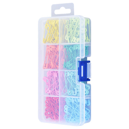 240Pcs Colorful Safety Pins 32mm Stainless Steel Safety Pins Mini DIY Sewing Quilting Tools V1294-YM0523-3117220052511