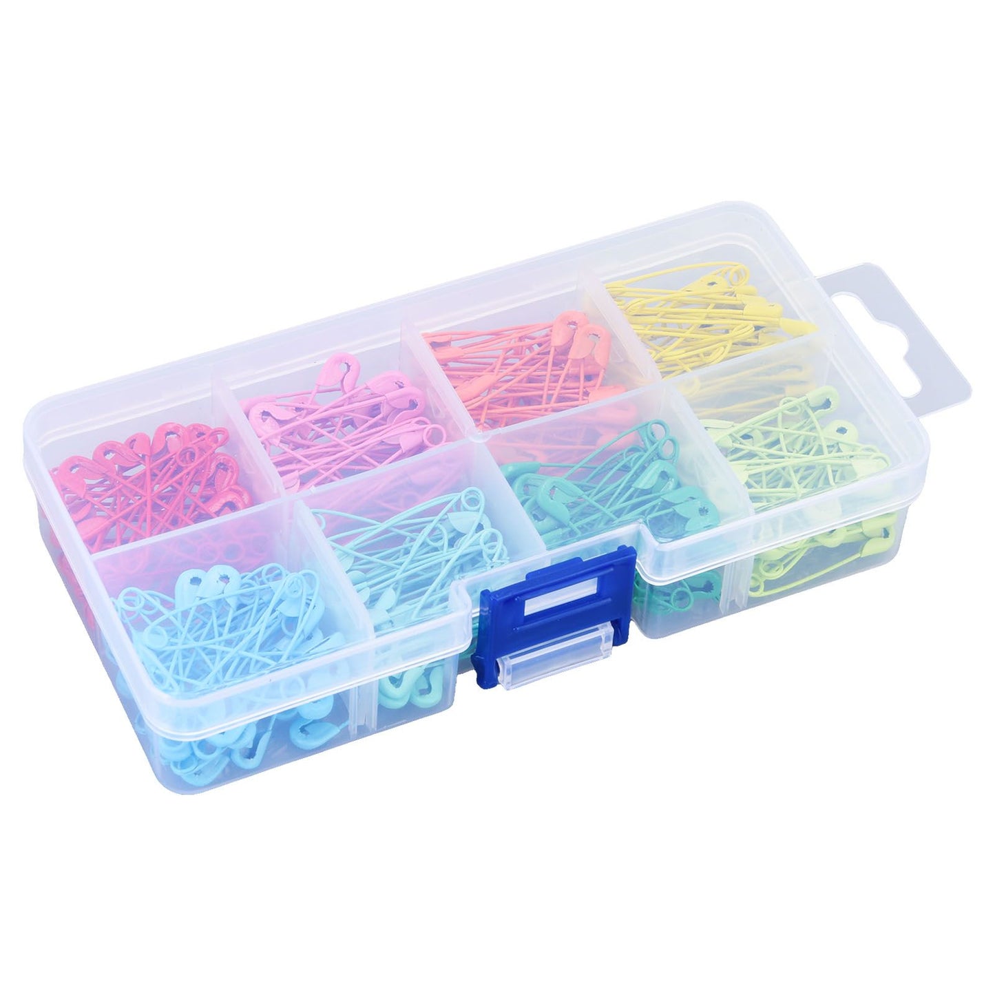 240Pcs Colorful Safety Pins 32mm Stainless Steel Safety Pins Mini DIY Sewing Quilting Tools V1294-YM0523-3117220052511