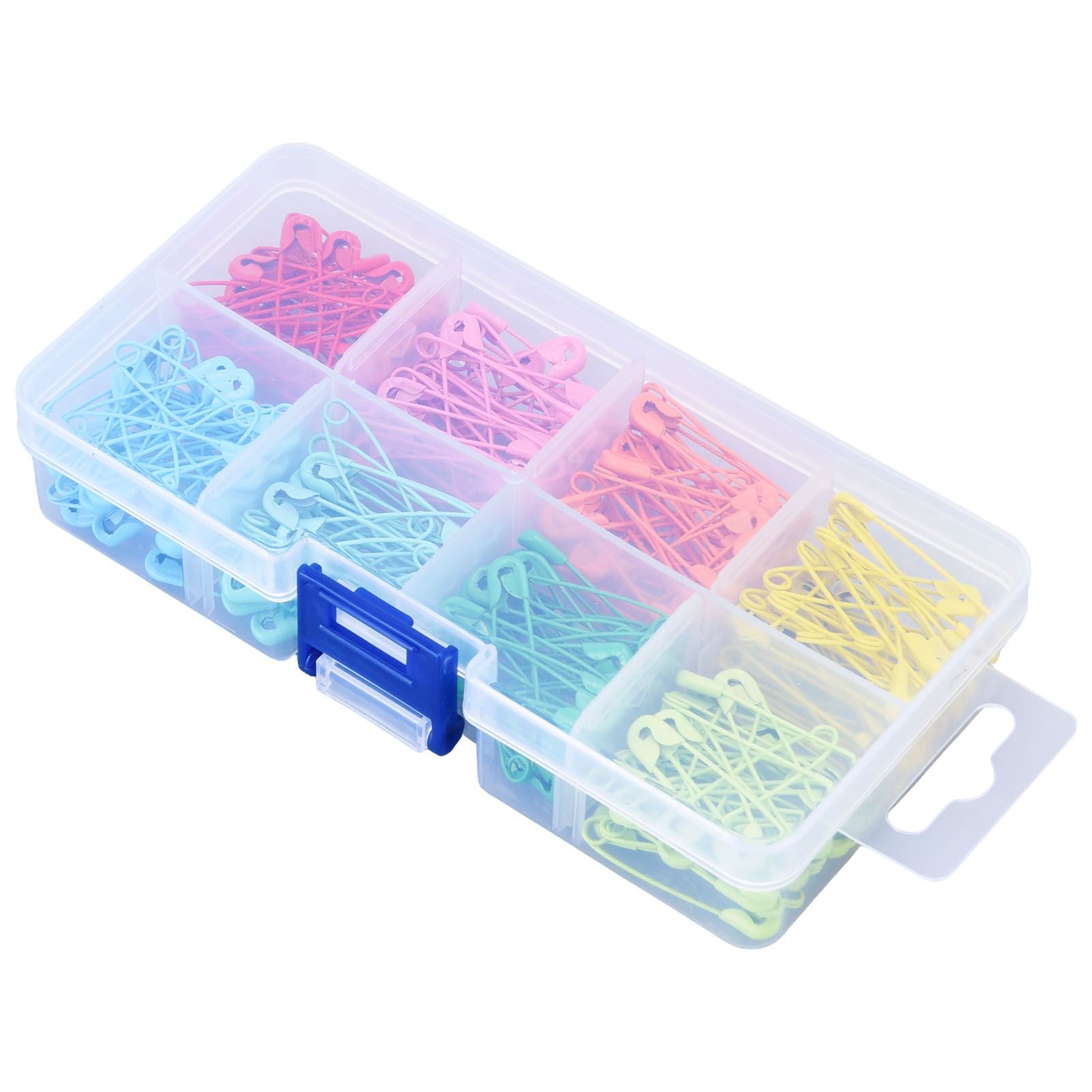 240Pcs Colorful Safety Pins 32mm Stainless Steel Safety Pins Mini DIY Sewing Quilting Tools V1294-YM0523-3117220052511