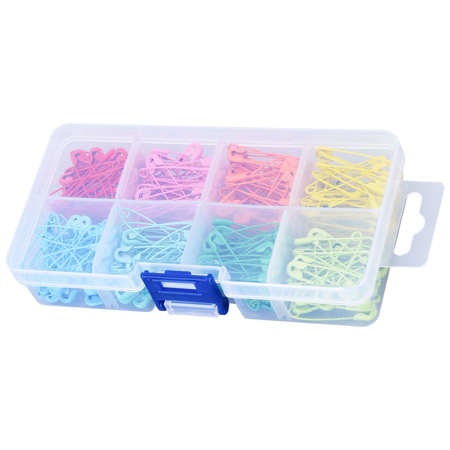 240Pcs Colorful Safety Pins 32mm Stainless Steel Safety Pins Mini DIY Sewing Quilting Tools V1294-YM0523-3117220052511