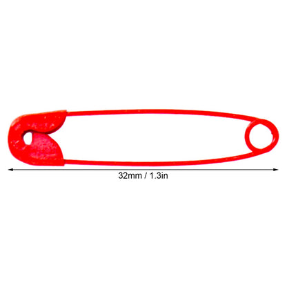 240Pcs Colorful Safety Pins 32mm Stainless Steel Safety Pins Mini DIY Sewing Quilting Tools V1294-YM0523-3117220052511