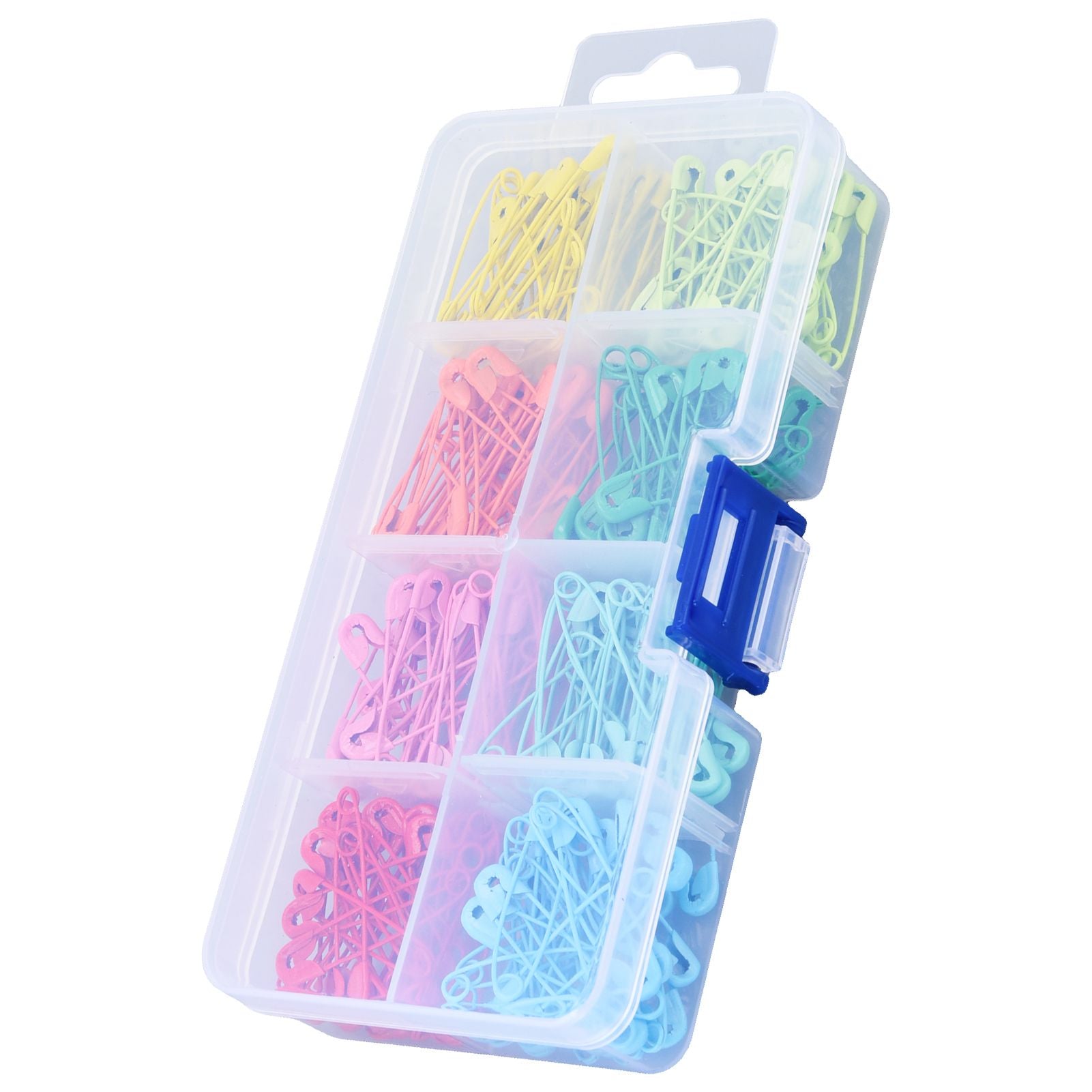 240Pcs Colorful Safety Pins 32mm Stainless Steel Safety Pins Mini DIY Sewing Quilting Tools V1294-YM0523-3117220052511