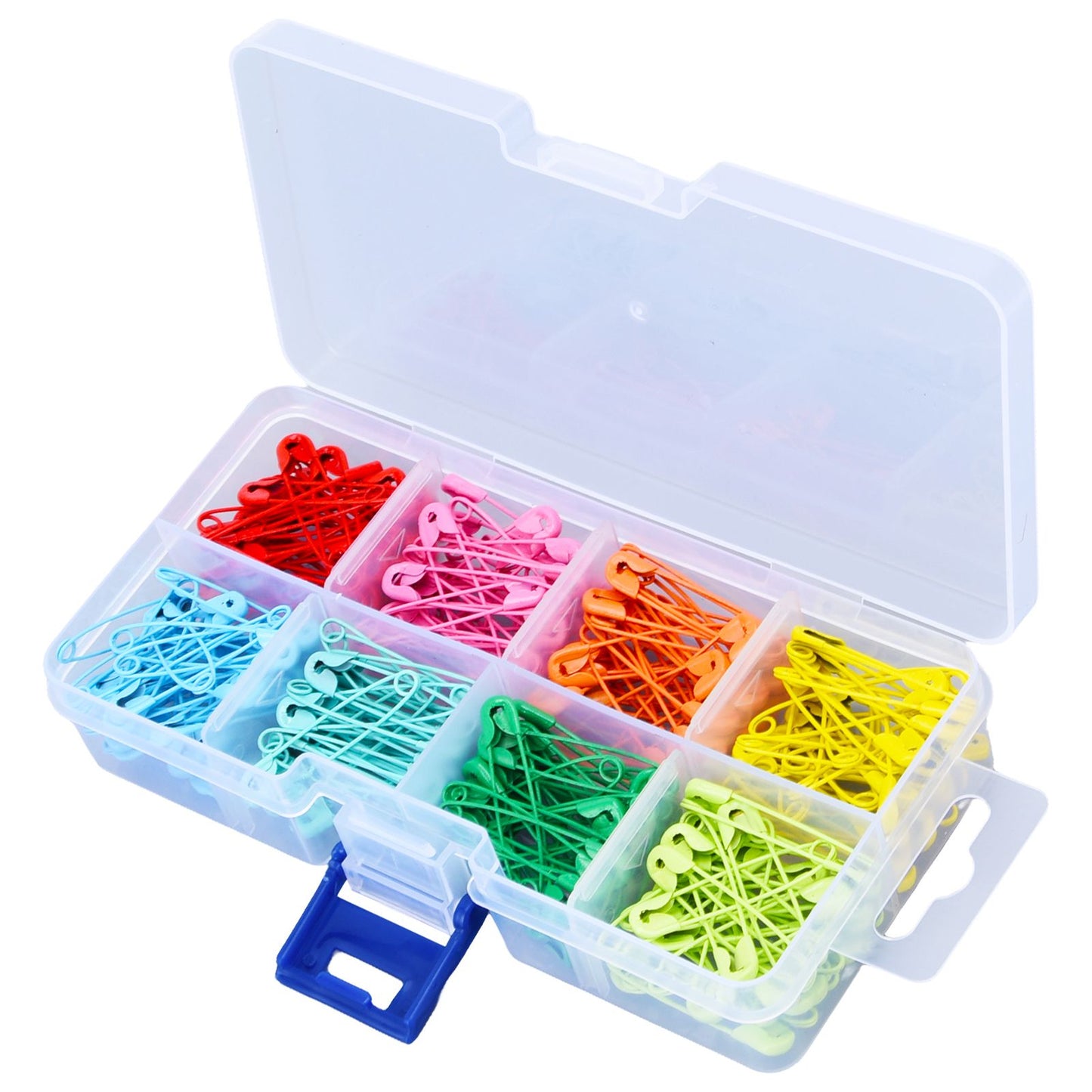 240Pcs Colorful Safety Pins 32mm Stainless Steel Safety Pins Mini DIY Sewing Quilting Tools V1294-YM0523-3117220052511