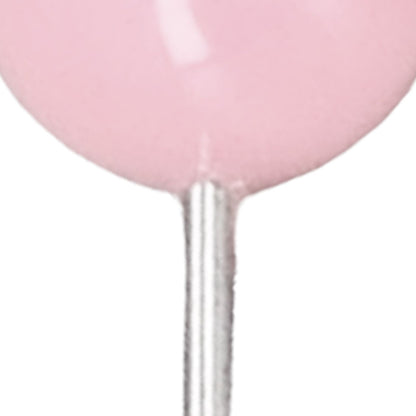 100Pcs Push Pins Map Tacks Steel Plastic Decorative Marking Pins for Cork Boards 9.5x20mm Pink V1294-YM0523-3117220052714