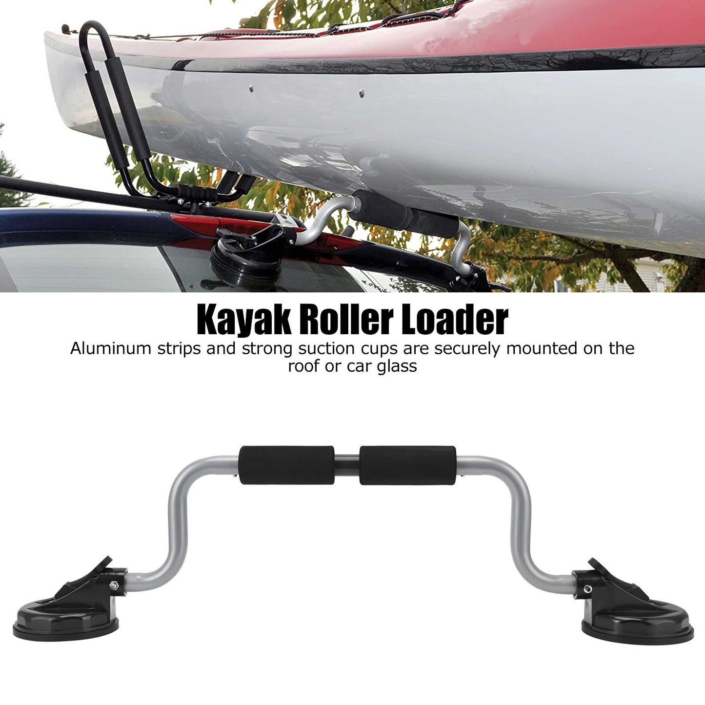 Kayak Roller Quick Easy Smart Two Adjustable Angles Kayak Canoe Assist Powerful Suction Cup Holder for V1294-YM0523-3117220053812