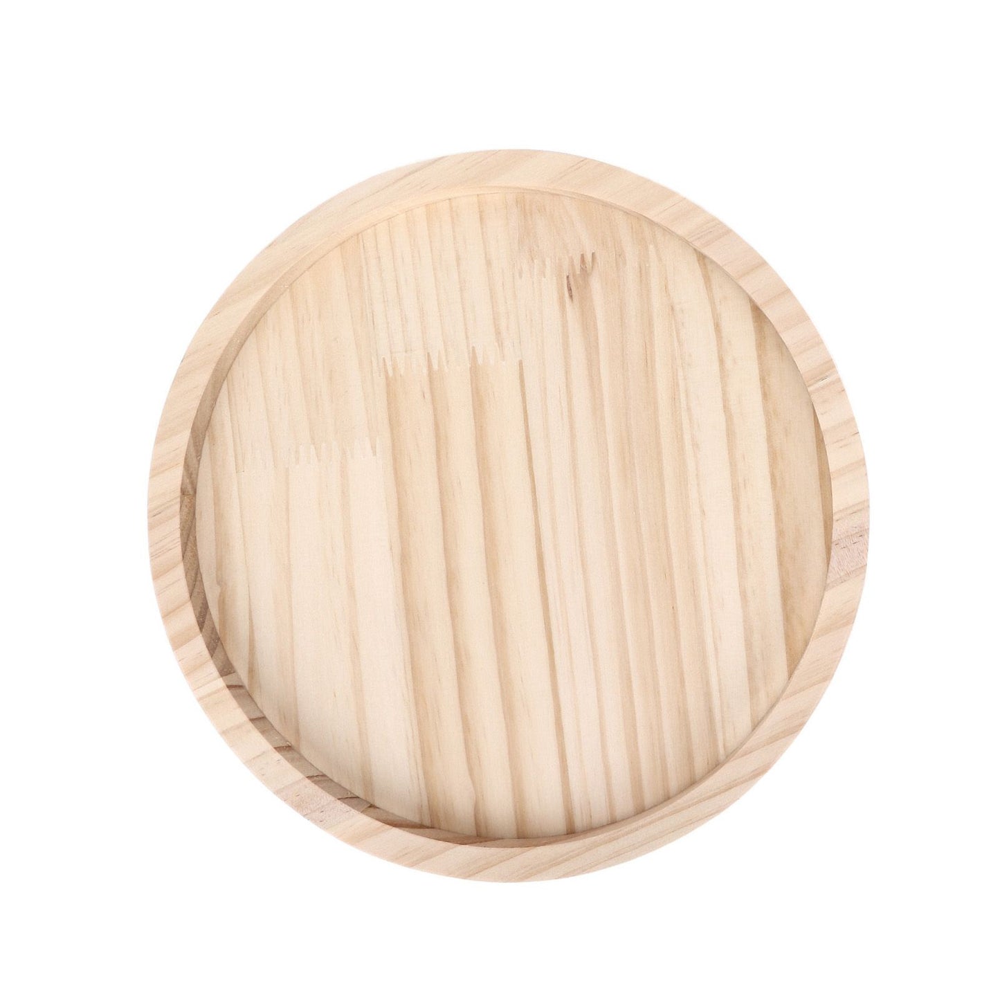 Clip On Tray Natural Bamboo 9.8in Round Home Couch Sofa Armrest Clip Tray Table for Snack Coffee Tee Remote V1294-YM0523-3117220056711