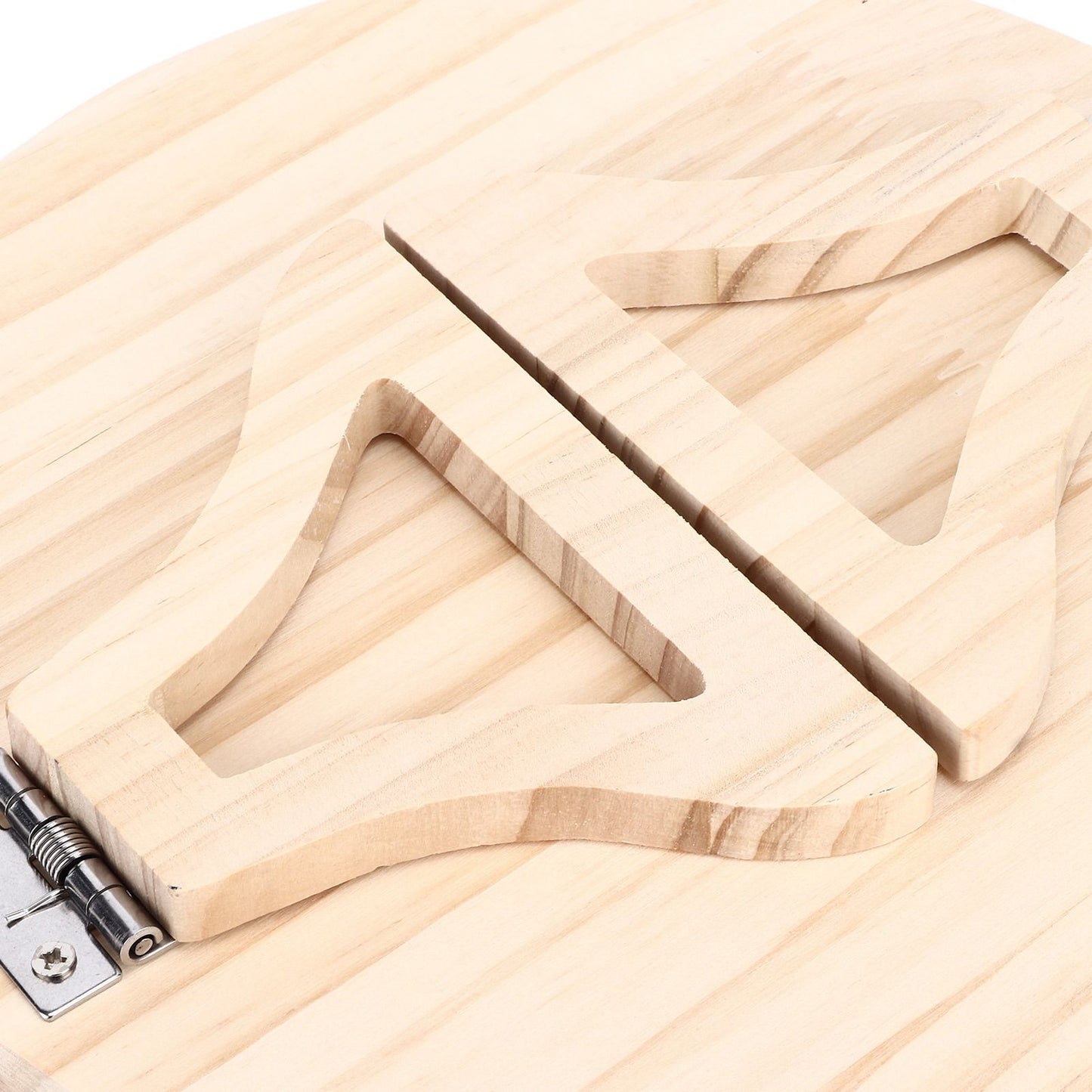 Clip On Tray Natural Bamboo 9.8in Round Home Couch Sofa Armrest Clip Tray Table for Snack Coffee Tee Remote V1294-YM0523-3117220056711