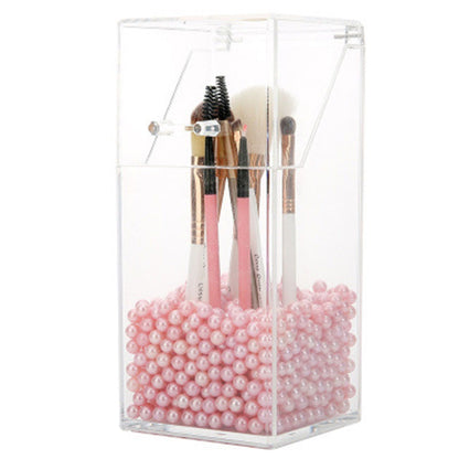 Makeup Brush Holders Multipurpose Acrylic Makeup Storage Box for Bathroom Vanity Countertop Quadrate V1294-YM0523-3117220057812