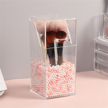 Makeup Brush Holders Multipurpose Acrylic Makeup Storage Box for Bathroom Vanity Countertop Quadrate V1294-YM0523-3117220057812