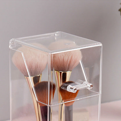 Makeup Brush Holders Multipurpose Acrylic Makeup Storage Box for Bathroom Vanity Countertop Quadrate V1294-YM0523-3117220057812