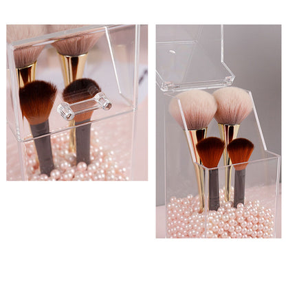 Makeup Brush Holders Multipurpose Acrylic Makeup Storage Box for Bathroom Vanity Countertop Quadrate V1294-YM0523-3117220057812