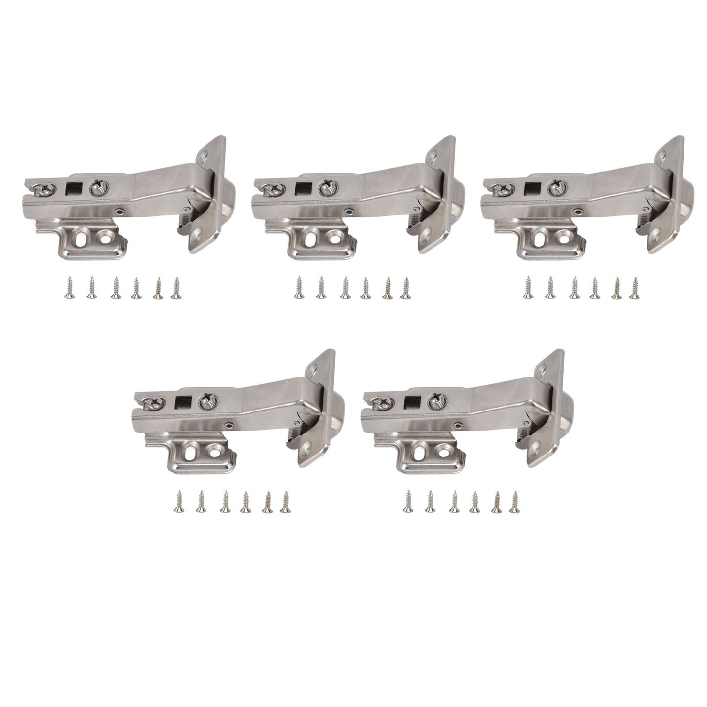5Pcs Hydraulic Buffer Hinge Reduce Noise Closing Speed Anti Rust Cabinet Door Butt Hinge for Home Wardrobes V1294-YM0523-3117220058711