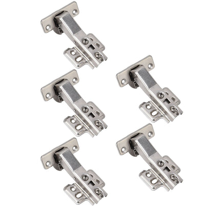 5Pcs Hydraulic Buffer Hinge Reduce Noise Closing Speed Anti Rust Cabinet Door Butt Hinge for Home Wardrobes V1294-YM0523-3117220058711