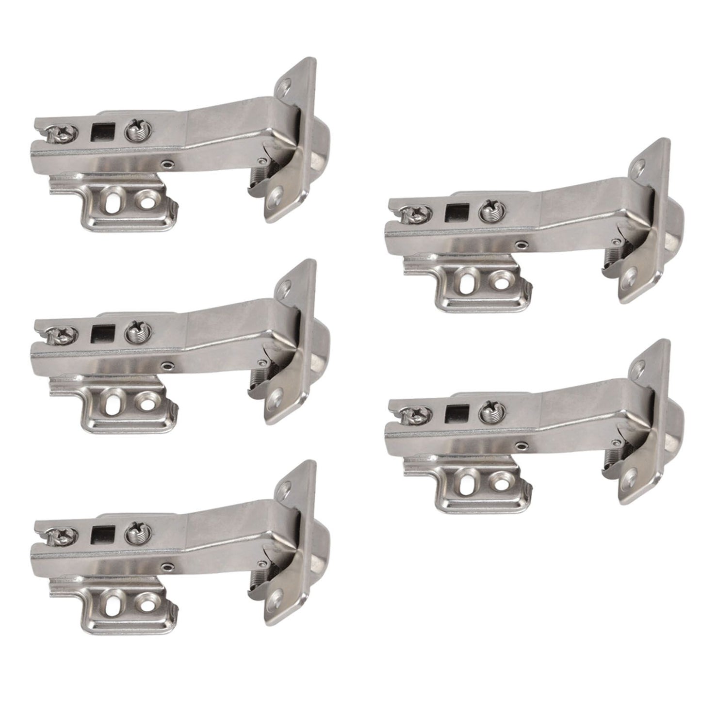 5Pcs Hydraulic Buffer Hinge Reduce Noise Closing Speed Anti Rust Cabinet Door Butt Hinge for Home Wardrobes V1294-YM0523-3117220058711