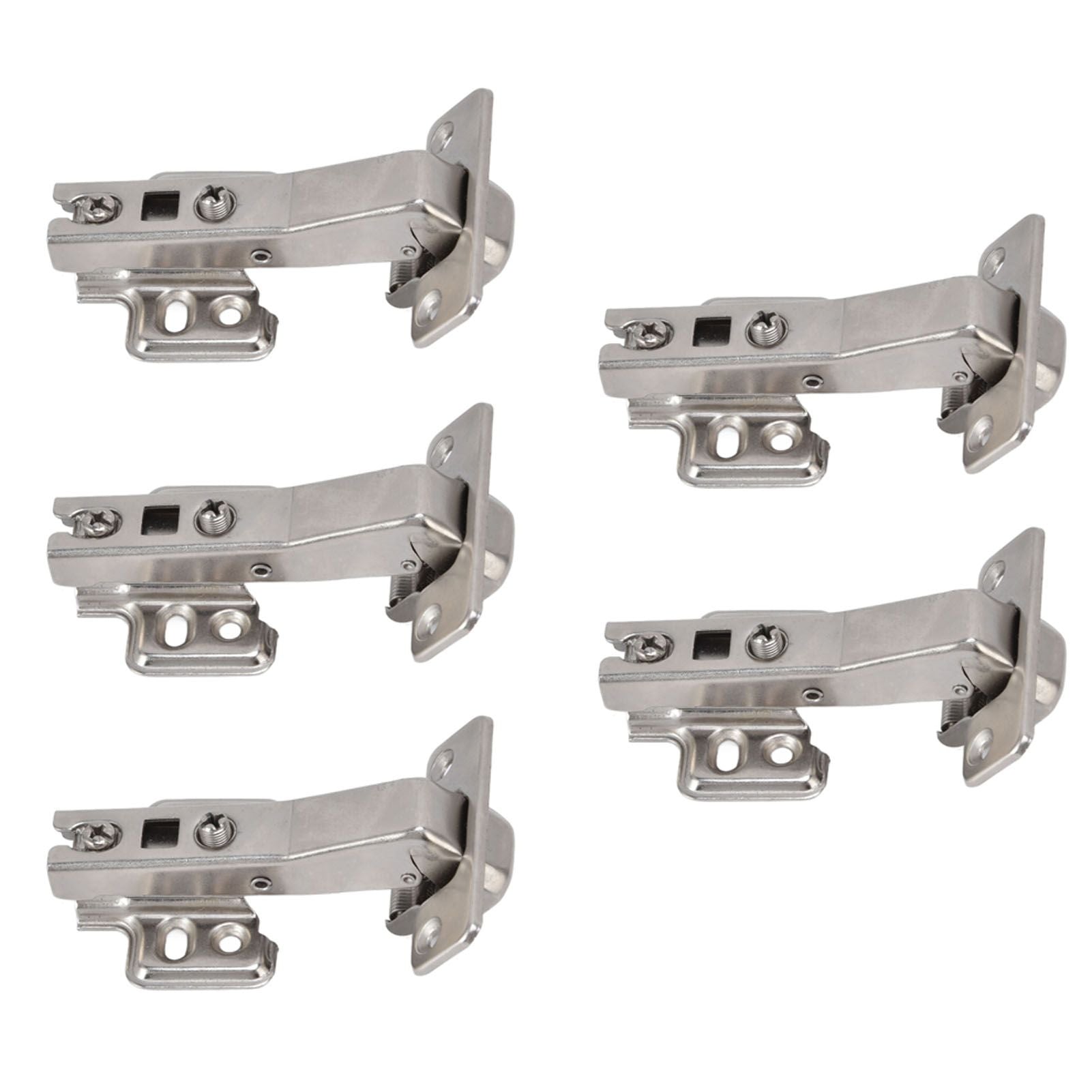 5Pcs Hydraulic Buffer Hinge Reduce Noise Closing Speed Anti Rust Cabinet Door Butt Hinge for Home Wardrobes V1294-YM0523-3117220058711