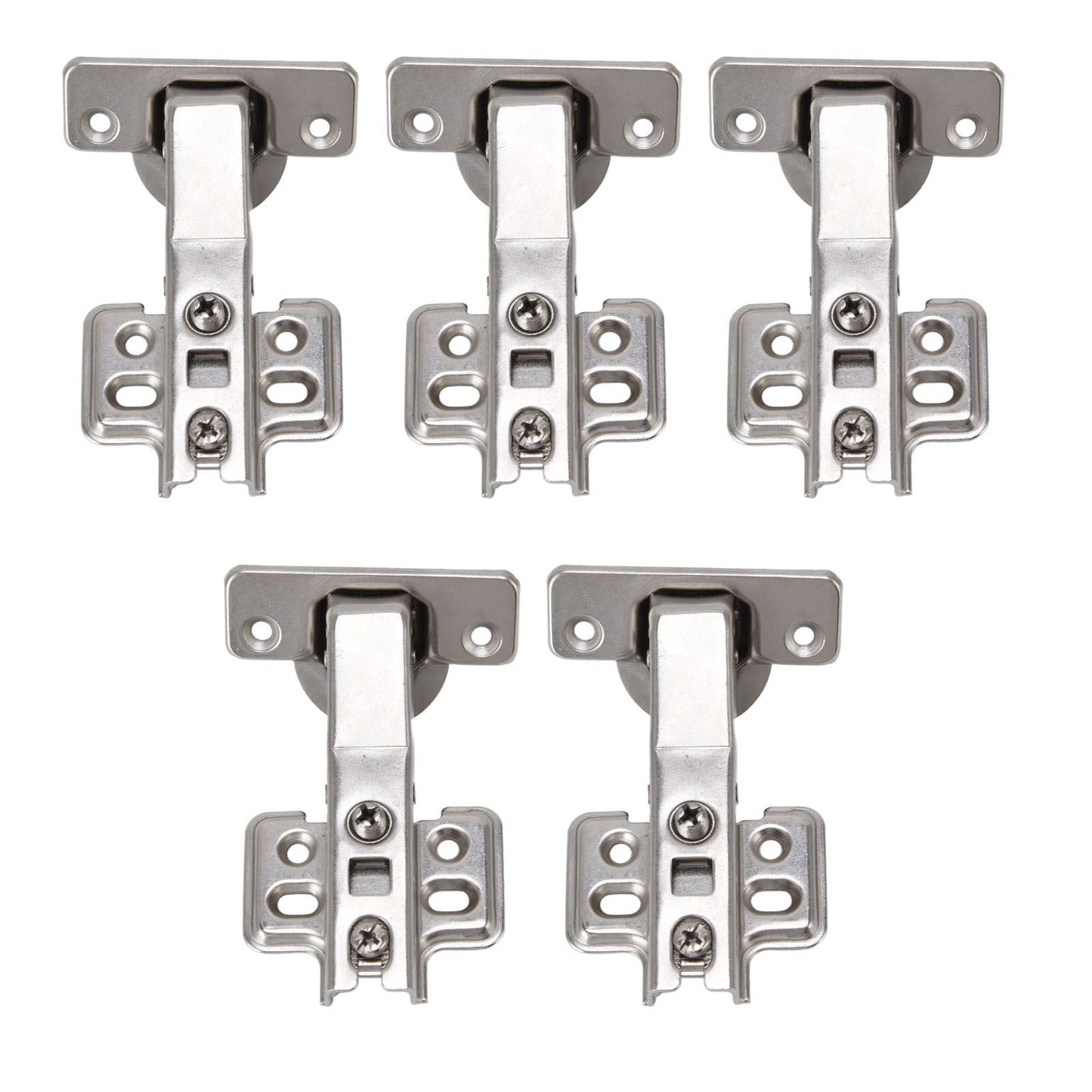 5Pcs Hydraulic Buffer Hinge Reduce Noise Closing Speed Anti Rust Cabinet Door Butt Hinge for Home Wardrobes V1294-YM0523-3117220058711