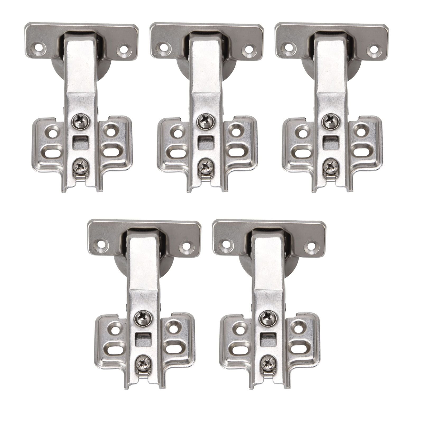 5Pcs Hydraulic Buffer Hinge Reduce Noise Closing Speed Anti Rust Cabinet Door Butt Hinge for Home Wardrobes V1294-YM0523-3117220058711