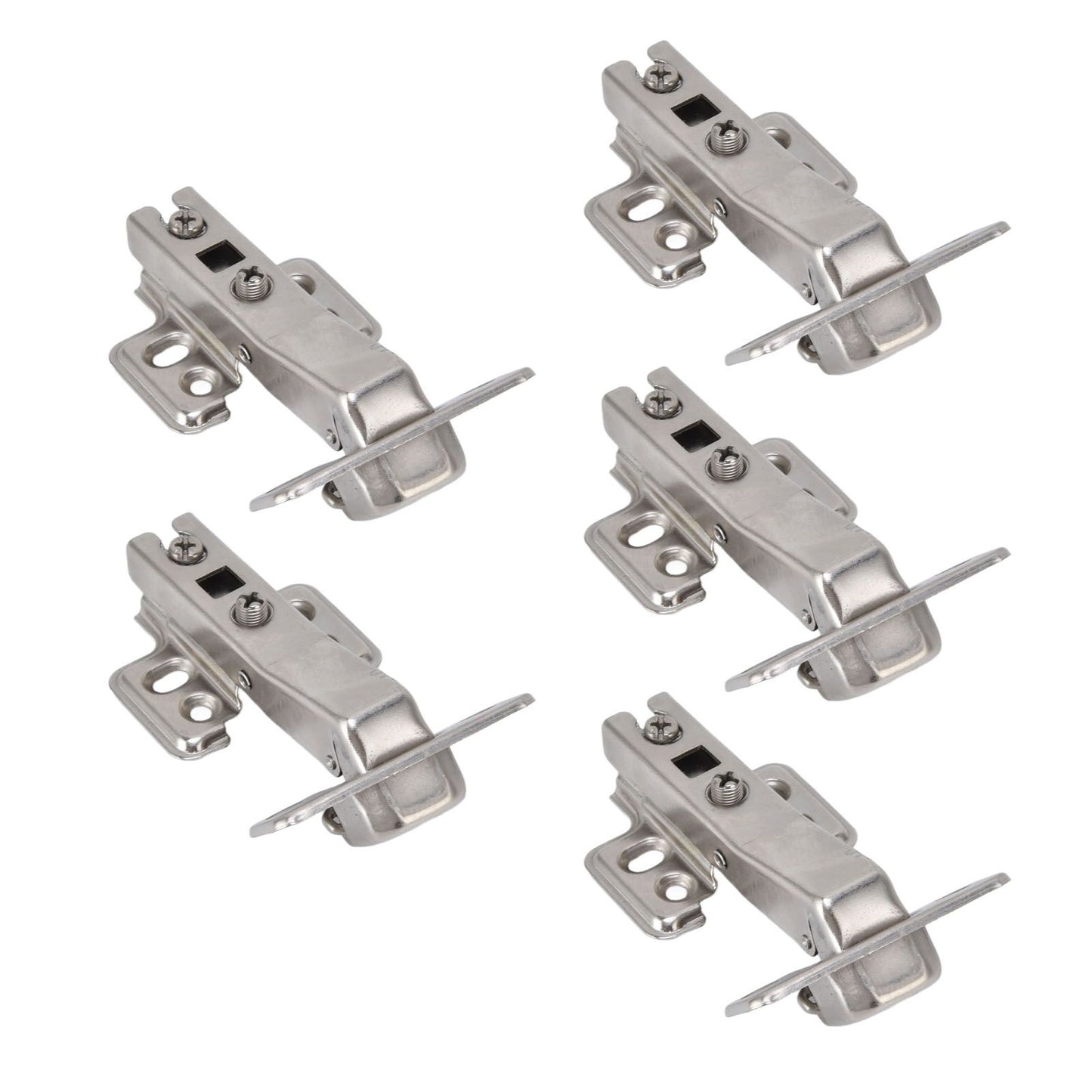 5Pcs Hydraulic Buffer Hinge Reduce Noise Closing Speed Anti Rust Cabinet Door Butt Hinge for Home Wardrobes V1294-YM0523-3117220058711