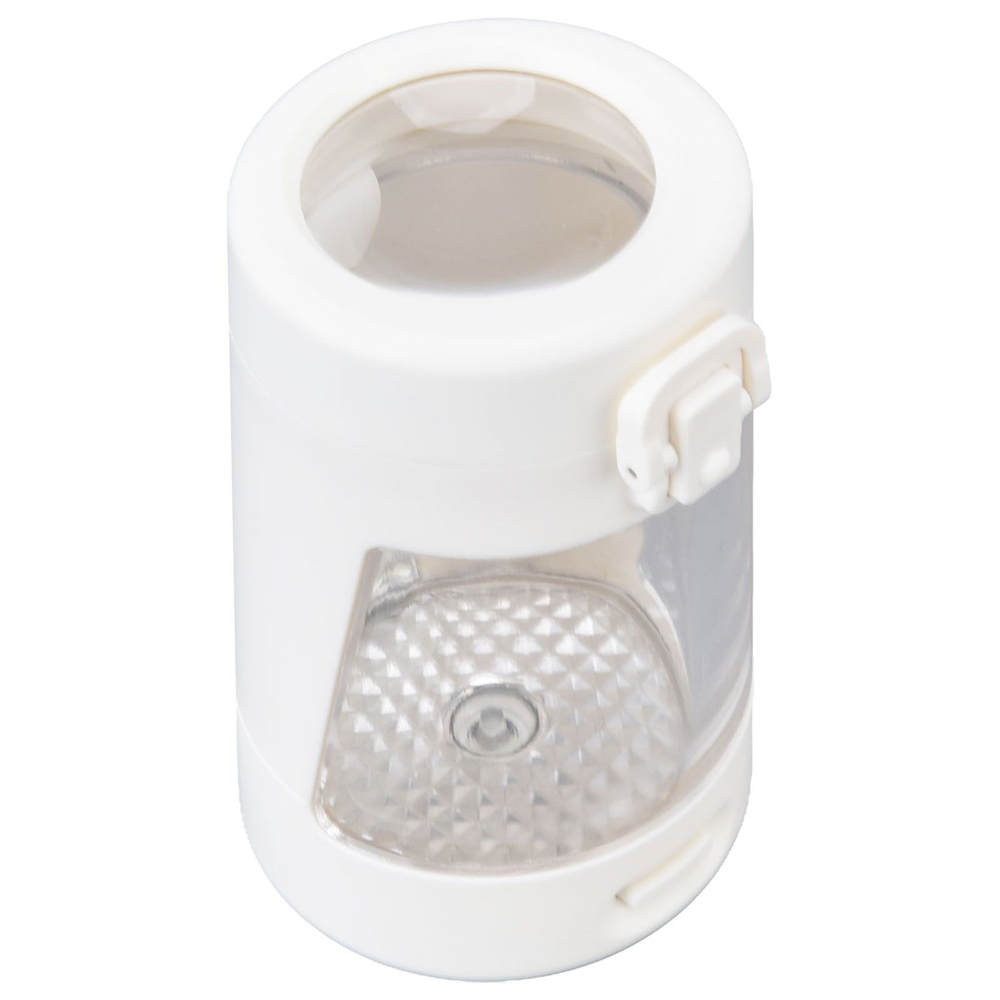 Light Up LED Seal Storage Jar Transparent Grinder 8X Magnifying Viewing Moistureproof for Herb V1294-YM0523-3117220059811