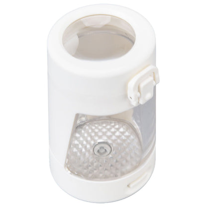 Light Up LED Seal Storage Jar Transparent Grinder 8X Magnifying Viewing Moistureproof for Herb V1294-YM0523-3117220059811