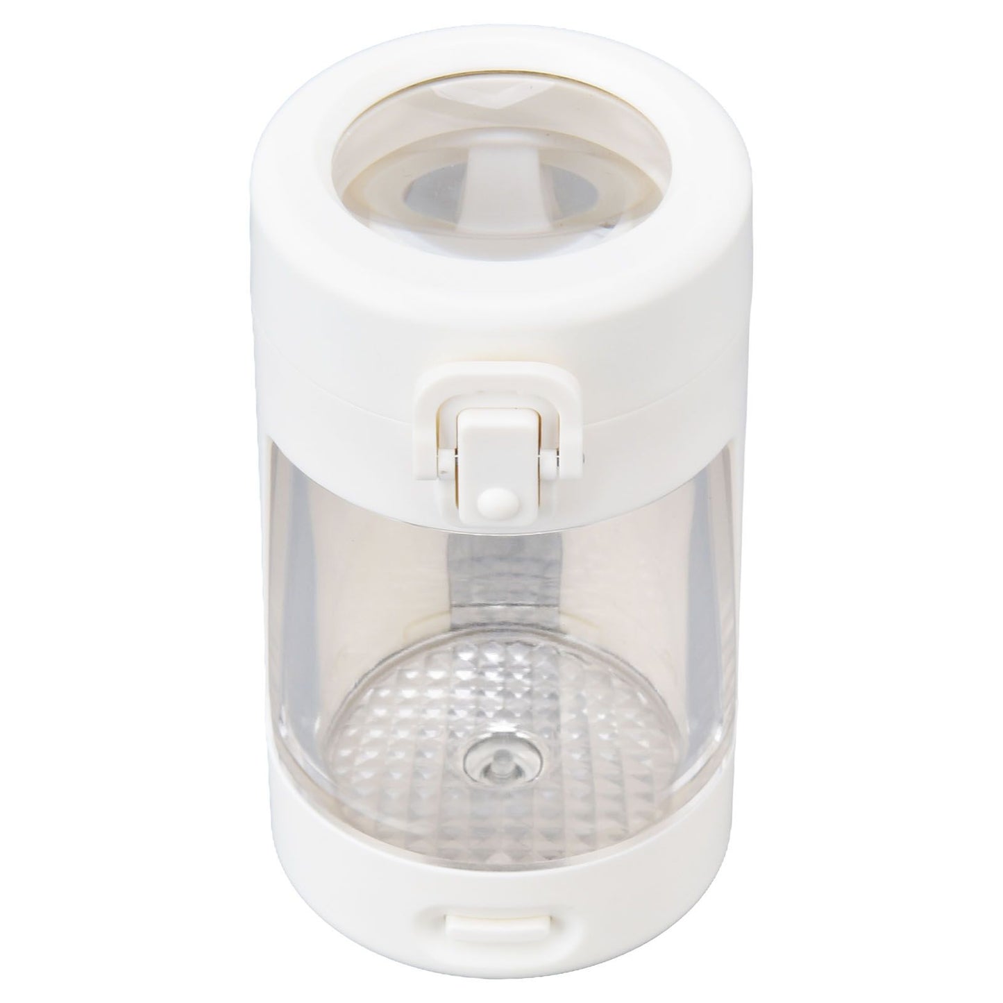 Light Up LED Seal Storage Jar Transparent Grinder 8X Magnifying Viewing Moistureproof for Herb V1294-YM0523-3117220059811