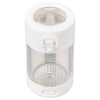 Light Up LED Seal Storage Jar Transparent Grinder 8X Magnifying Viewing Moistureproof for Herb V1294-YM0523-3117220059811