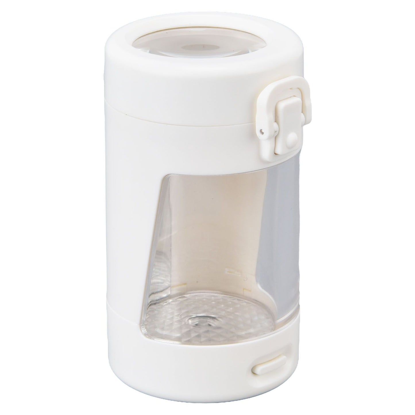 Light Up LED Seal Storage Jar Transparent Grinder 8X Magnifying Viewing Moistureproof for Herb V1294-YM0523-3117220059811