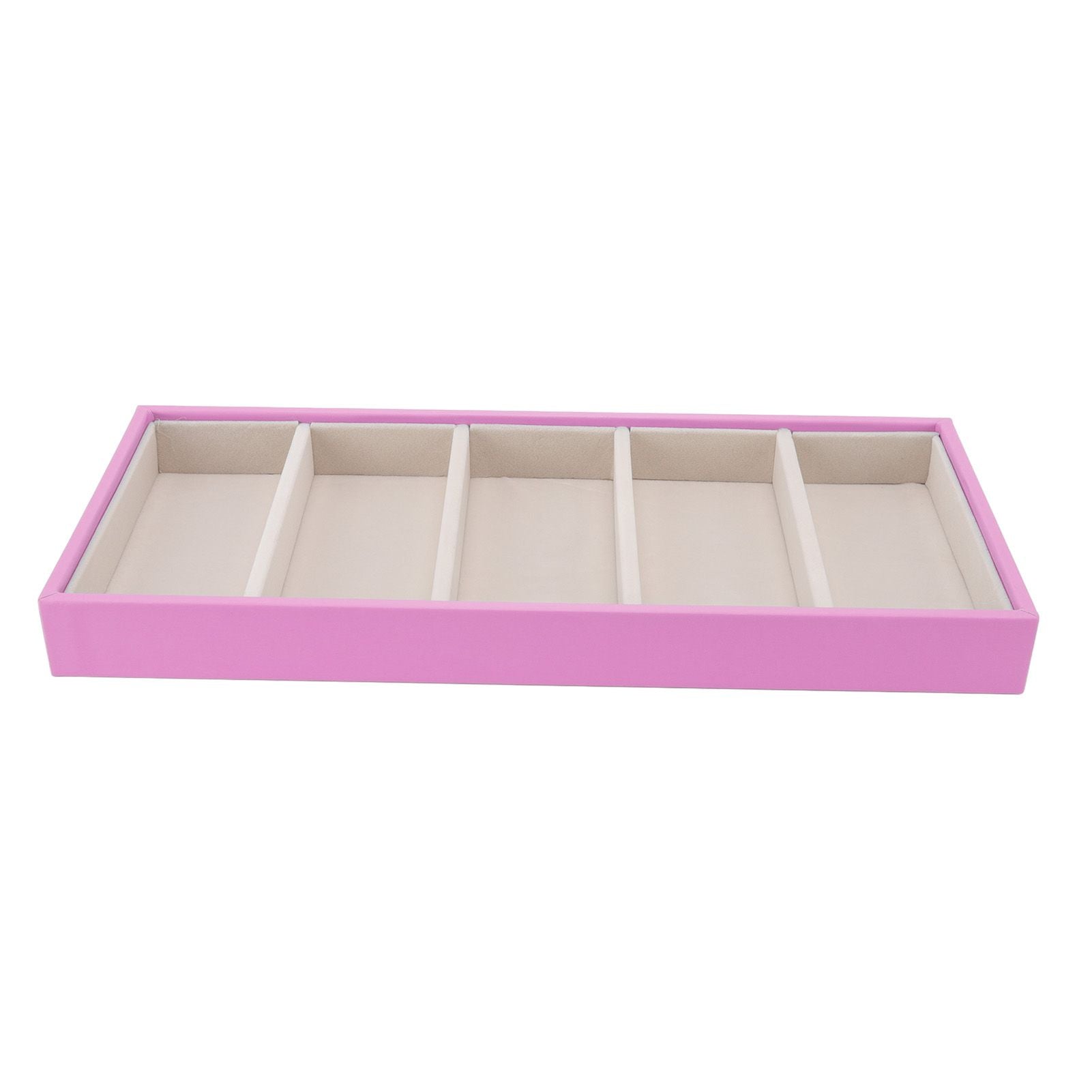 5 Grid Glasses Case Multifunction Space Saving 5 Slot Sunglasses Holder Storage Box Pink V1294-YM0523-3117220060812