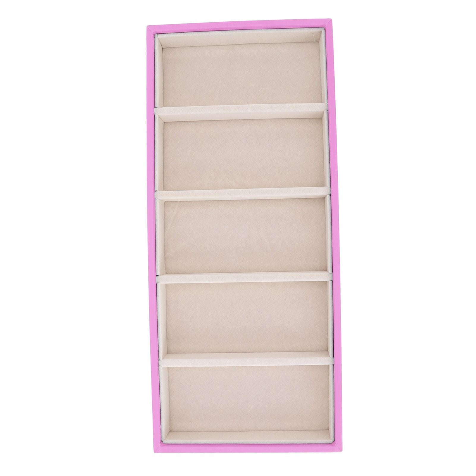 5 Grid Glasses Case Multifunction Space Saving 5 Slot Sunglasses Holder Storage Box Pink V1294-YM0523-3117220060812