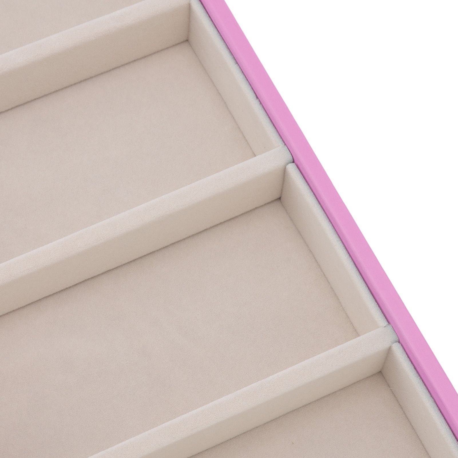 5 Grid Glasses Case Multifunction Space Saving 5 Slot Sunglasses Holder Storage Box Pink V1294-YM0523-3117220060812