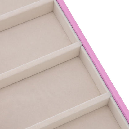 5 Grid Glasses Case Multifunction Space Saving 5 Slot Sunglasses Holder Storage Box Pink V1294-YM0523-3117220060812