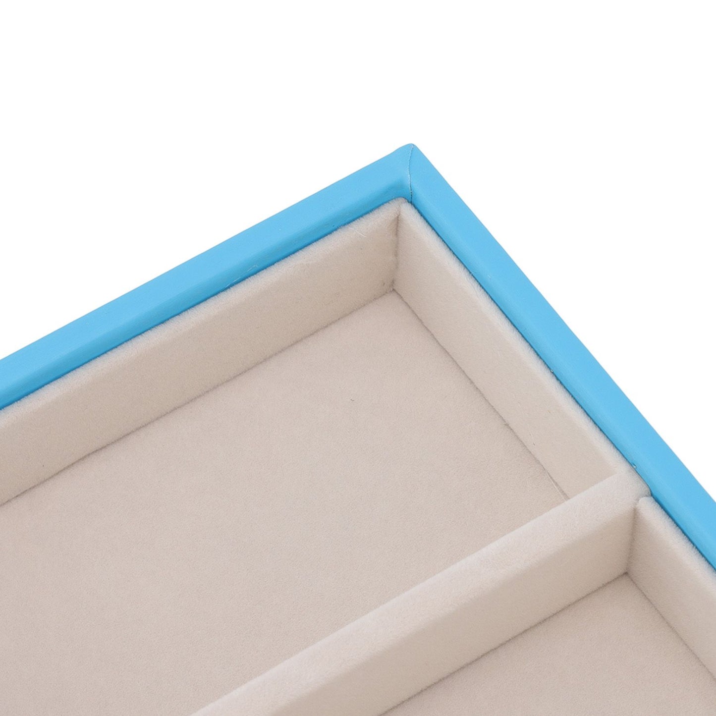 5 Grid Glasses Case Multifunction Space Saving 5 Slot Sunglasses Holder Storage Box Light Blue V1294-YM0523-3117220060813