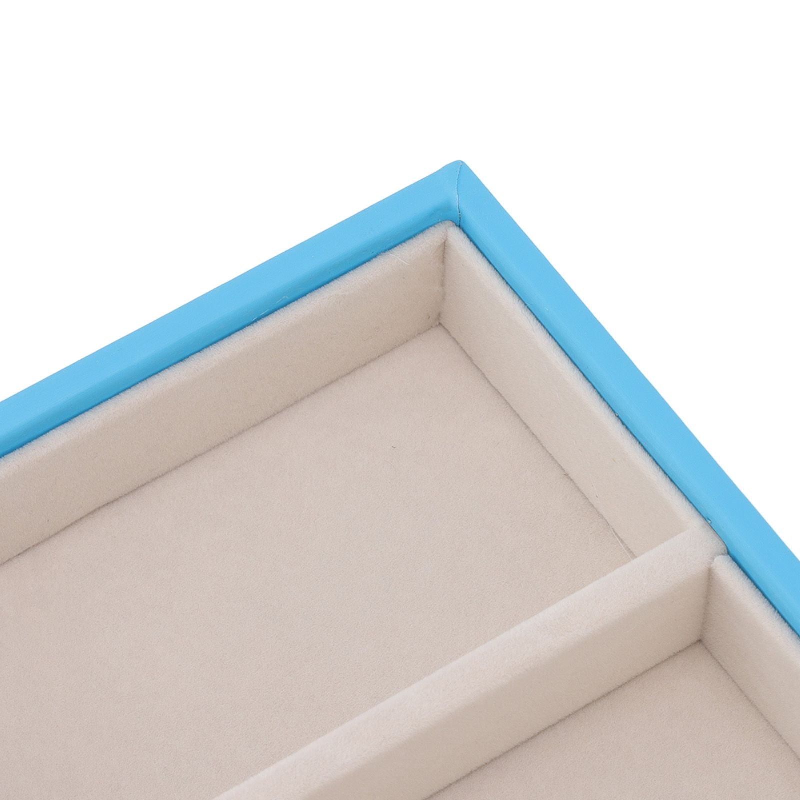 5 Grid Glasses Case Multifunction Space Saving 5 Slot Sunglasses Holder Storage Box Light Blue V1294-YM0523-3117220060813