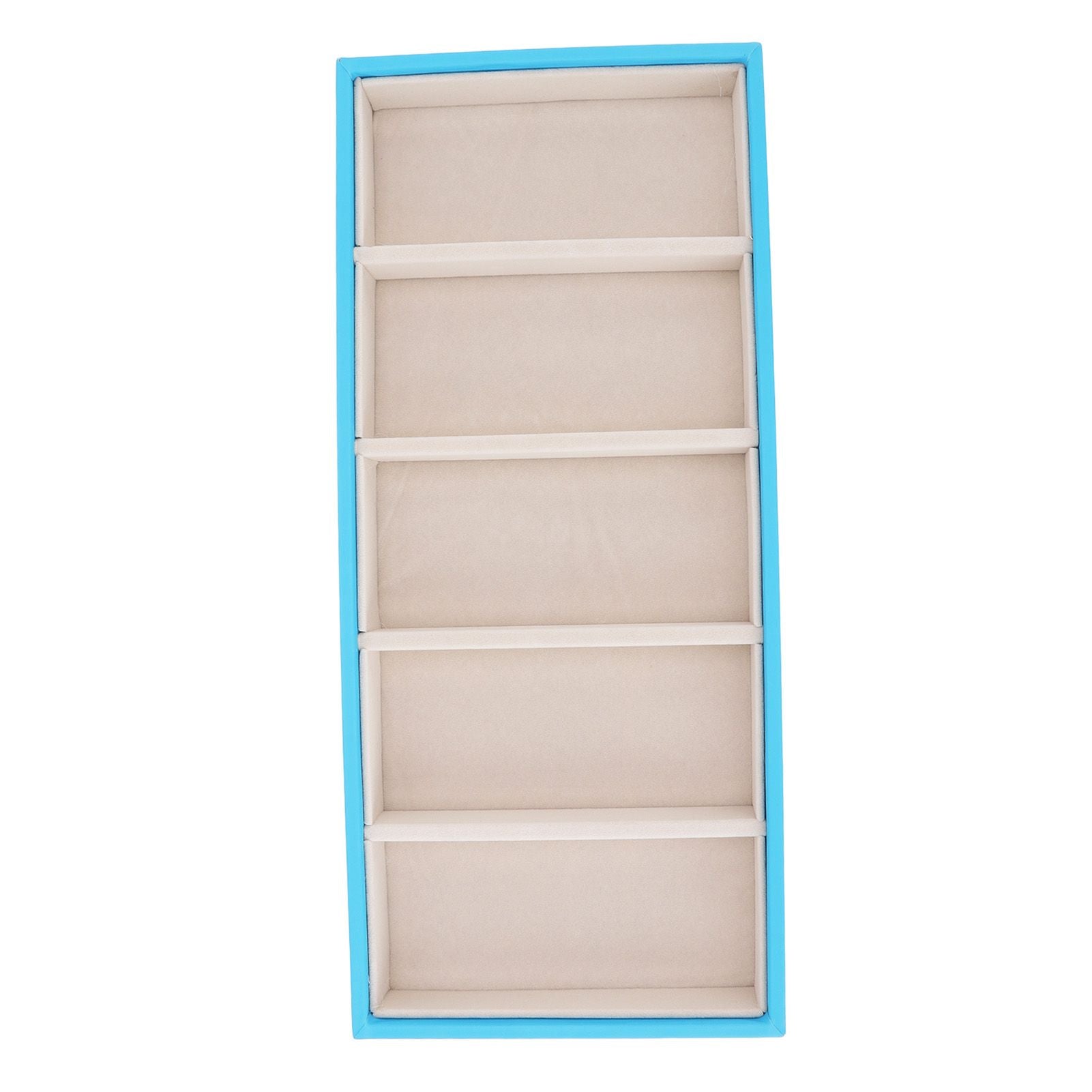5 Grid Glasses Case Multifunction Space Saving 5 Slot Sunglasses Holder Storage Box Light Blue V1294-YM0523-3117220060813
