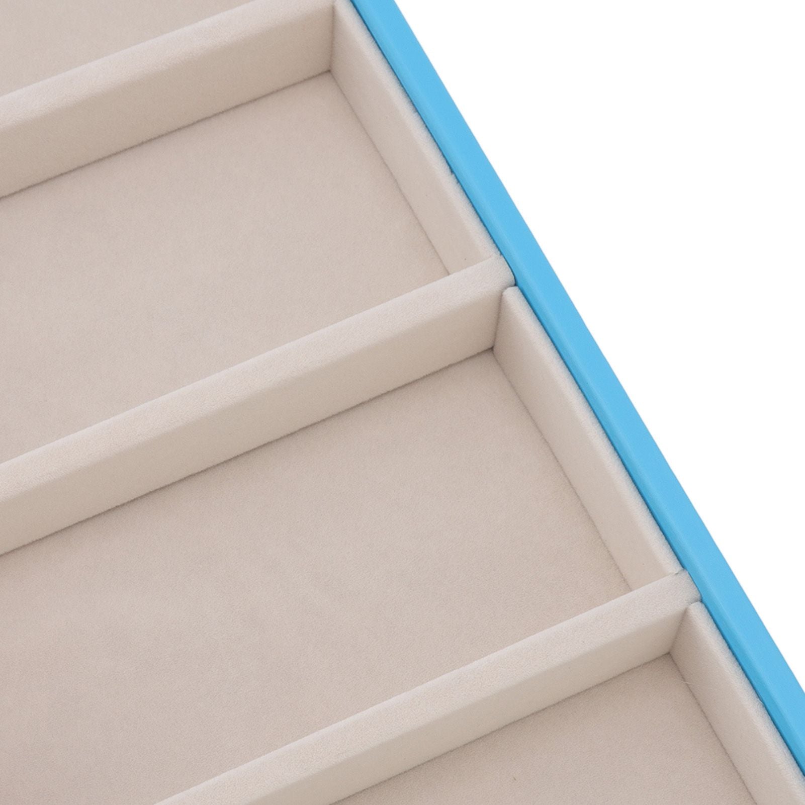5 Grid Glasses Case Multifunction Space Saving 5 Slot Sunglasses Holder Storage Box Light Blue V1294-YM0523-3117220060813
