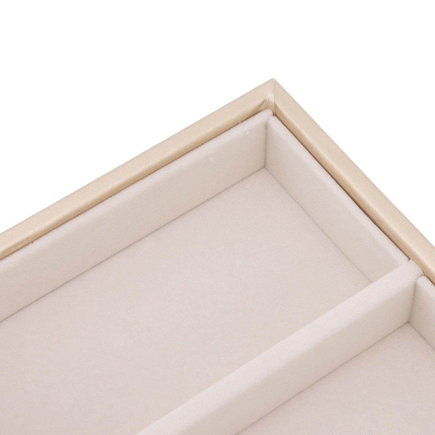 5 Grid Glasses Case Multifunction Space Saving 5 Slot Sunglasses Holder Storage Box Beige V1294-YM0523-3117220060814